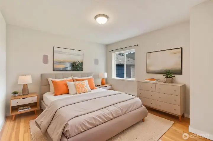 Virtually staged second bedroom Virtually staged second bedroom