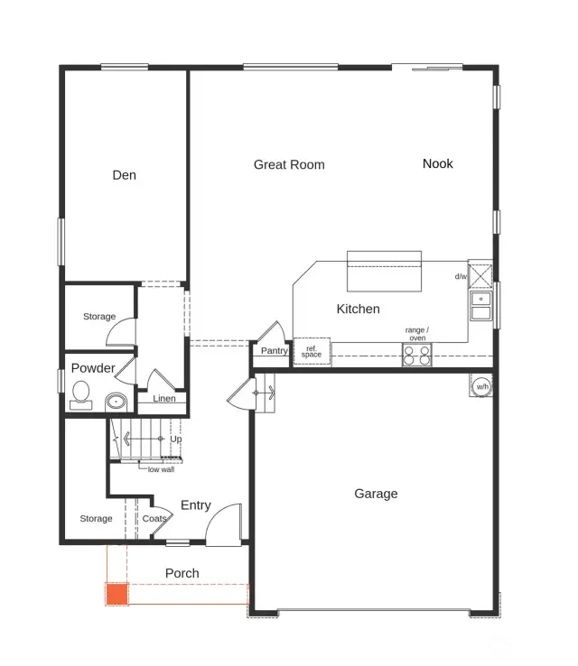 Main floor layout of the 2565C.