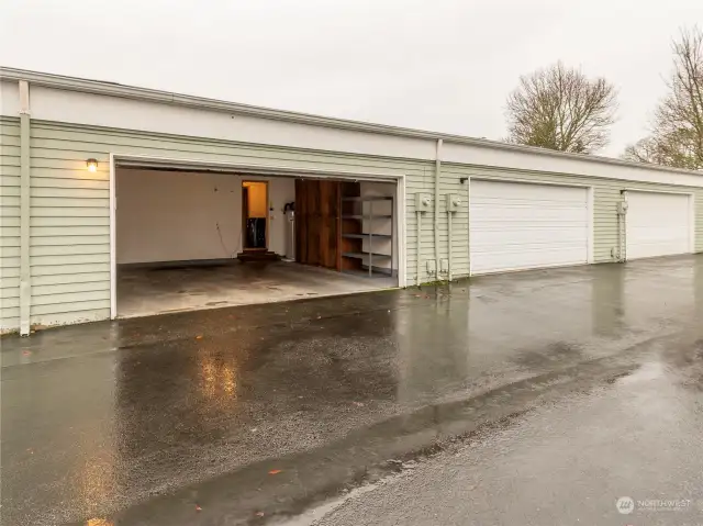 Paved alley access to unit.