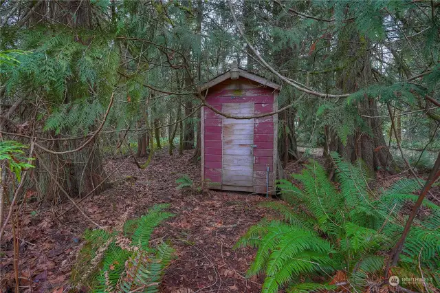 Pump house.  Well pump replaced in 2020.