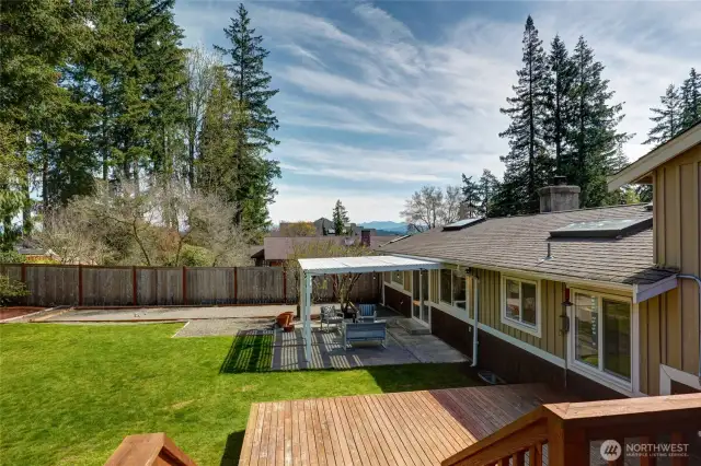Back yard with views