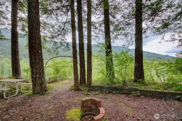Fire pit included!