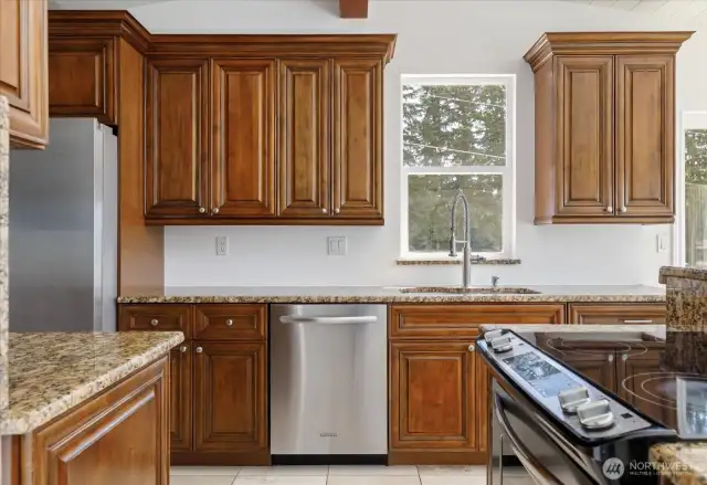 All stainless steel appliances.