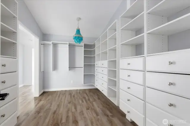 Primary bedroom closet.