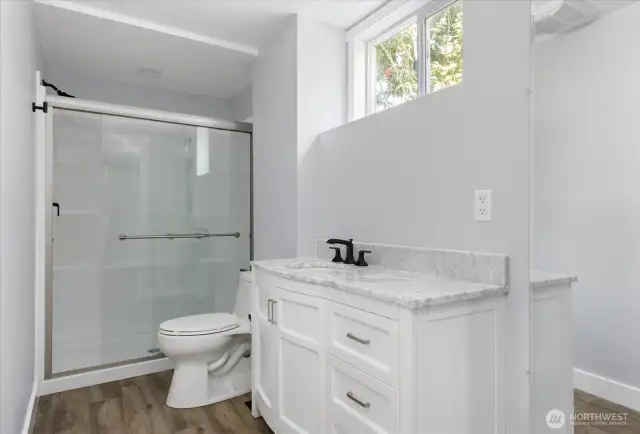 Bathroom: lower level.