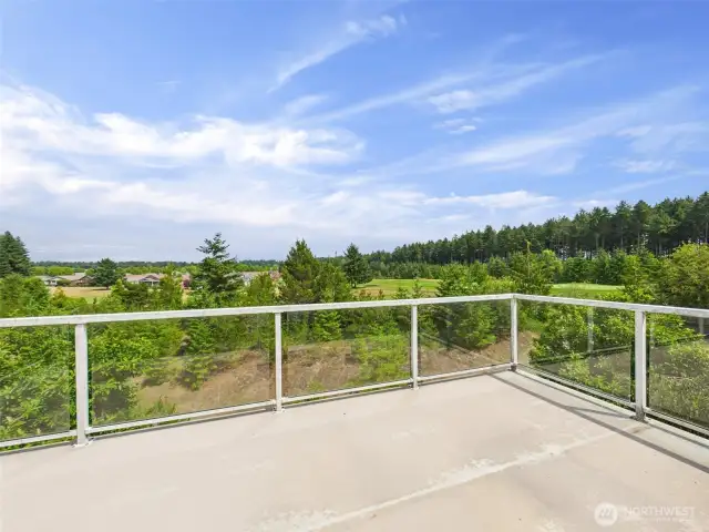 private balcony of primary bedroom