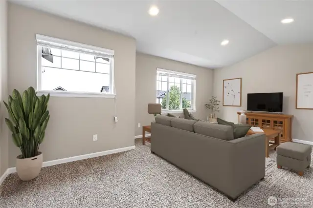 Virtually staged upstairs bonus space.