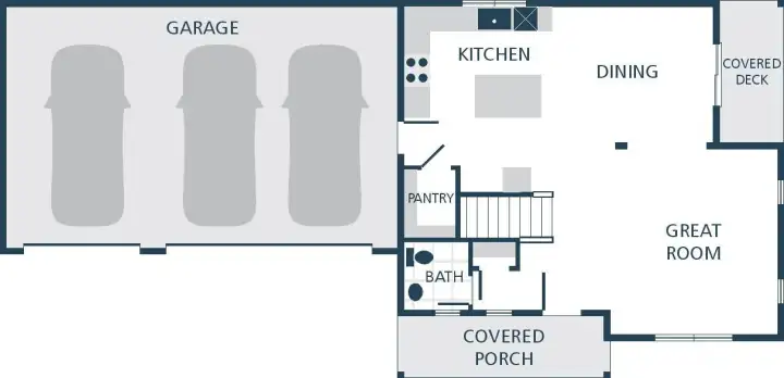 Image is a rendering. Photographs are for illustrative purposes only. Features, finishes, interior/exterior colors, landscaping and floorplan shown may vary from actual homes built