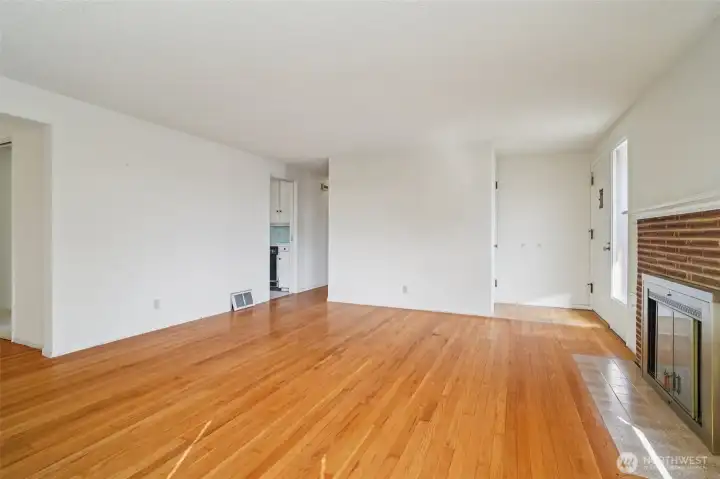 Original hardwood floors have been covered by carpet for the last 37 years!