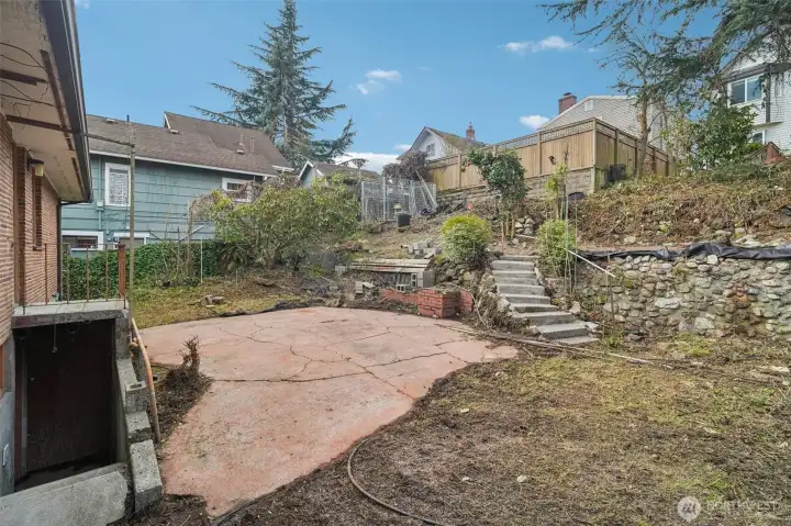 Clean it up and turn it into the backyard oasis of your dreams, or maybe build a DADU?