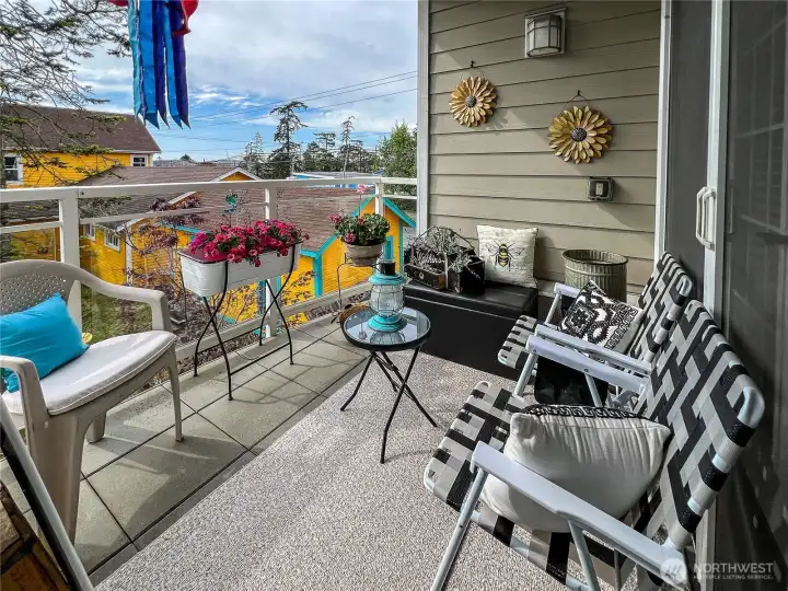 Private Deck with bay views.