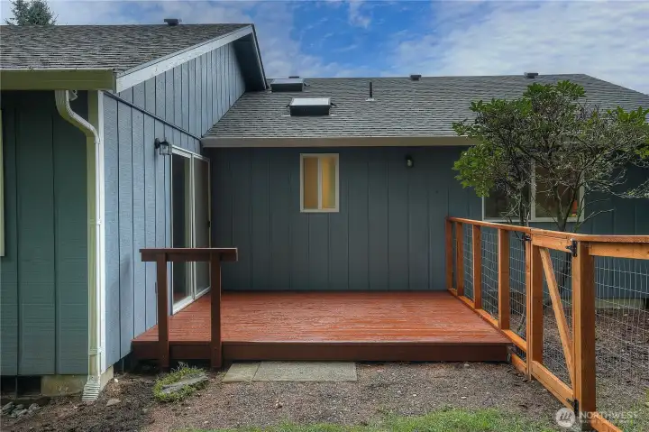 A welcoming deck - ideal for outdoor entertaining or relaxing