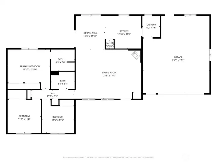 Floor plan with dimensions