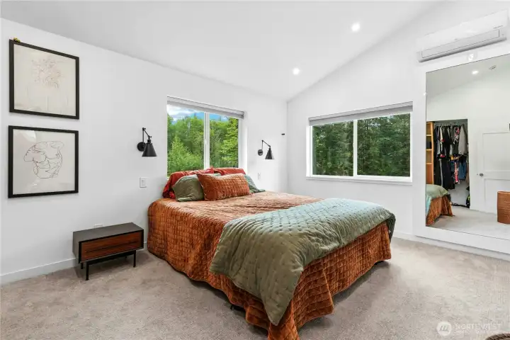 Bedroom 1 with mini split