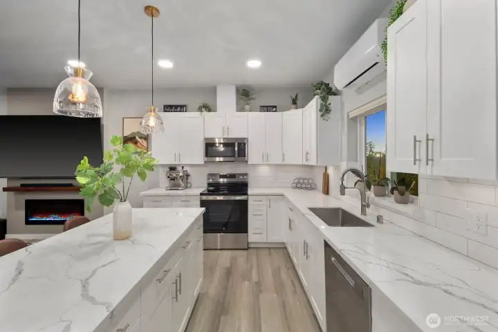 Quartz Counters Soft Close Cabinets