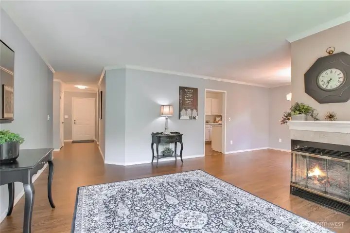 Well designed layout with no neighbors above or below. New designer paint.