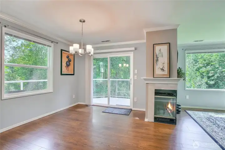 Private, green space views from every window.