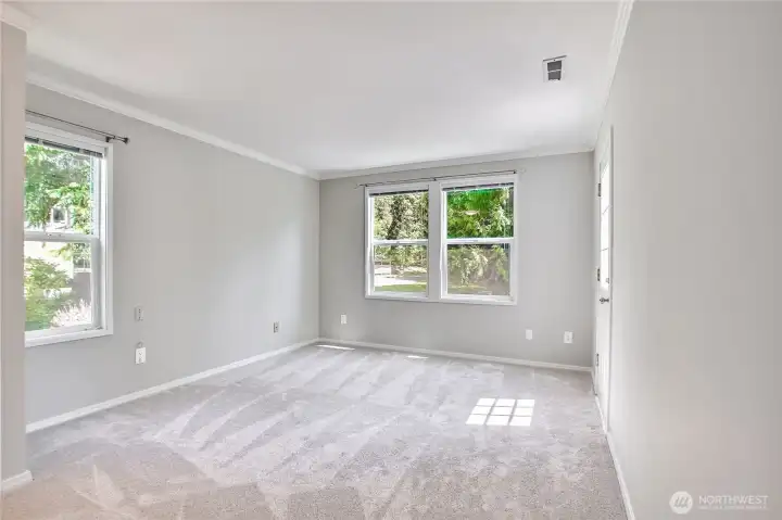 Primary suite with full bath & rare deck access makes this a special retreat.