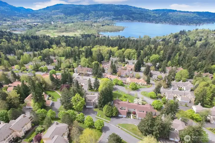 Center Village and Providence Point are located just above breathtaking Lake Sammamish.