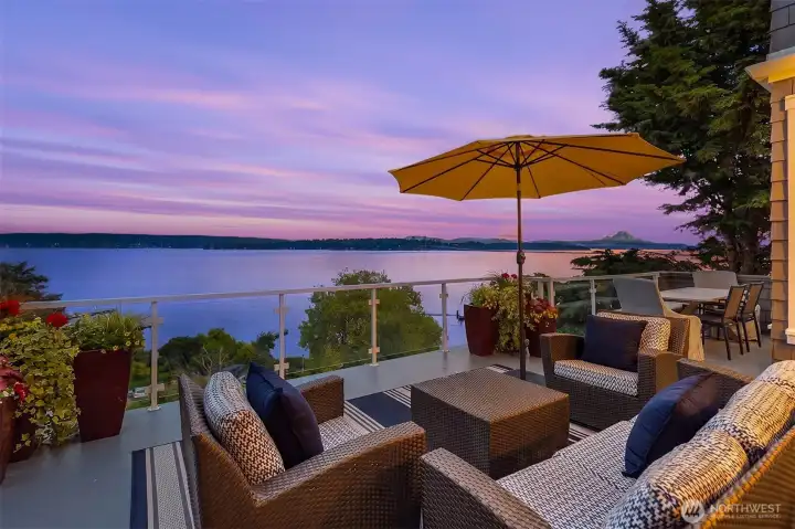 Enjoy sunrise and sunsets overlooking your balcony.