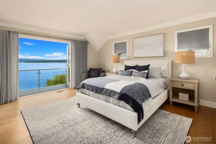 Upper level secondary bedroom-ensuite.