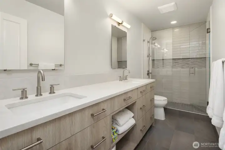 Lower level bathroom.