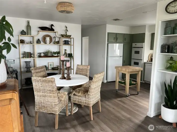 Previous furnishings shown to help visualize room scale and design possibilities.