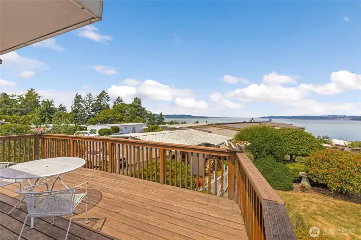 Wrap around deck perfect for relaxing or entertaining.