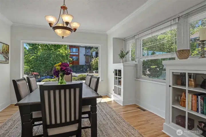 Spectacular dining room window.