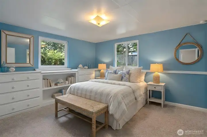 Downstairs Bedroom - Virtually staged