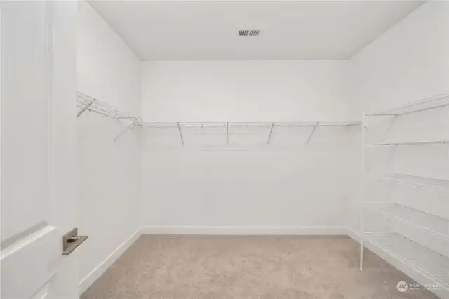 Very large walk in closet off primary bath.