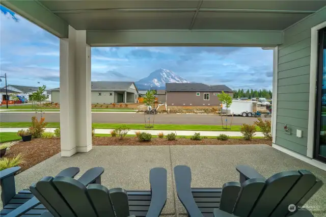 Enjoy the view from your South facing covered patio.