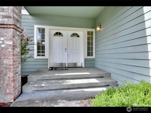 Double door front entry