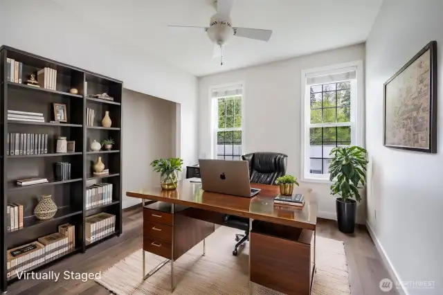 Second main floor Bedroom, currently being used as an office.