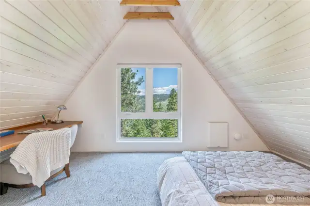 Bedroom with workspace