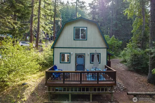 Back deck straight view