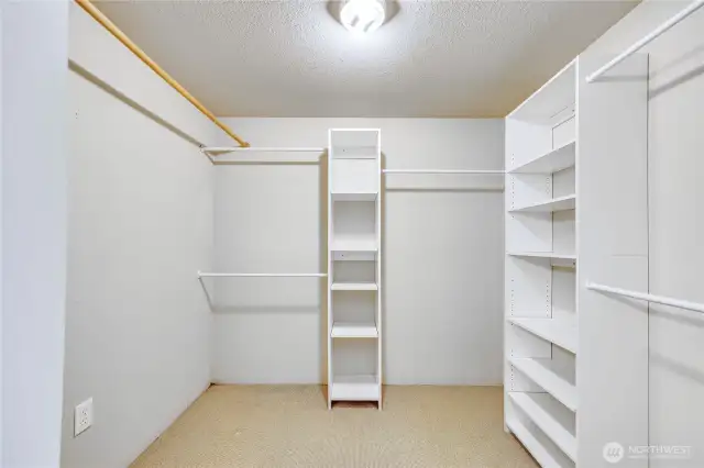 Large walk in closet.