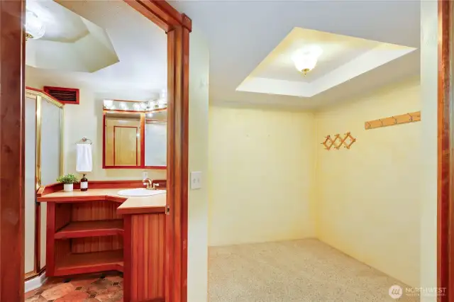 3rd bathroom off downstairs bedroom.