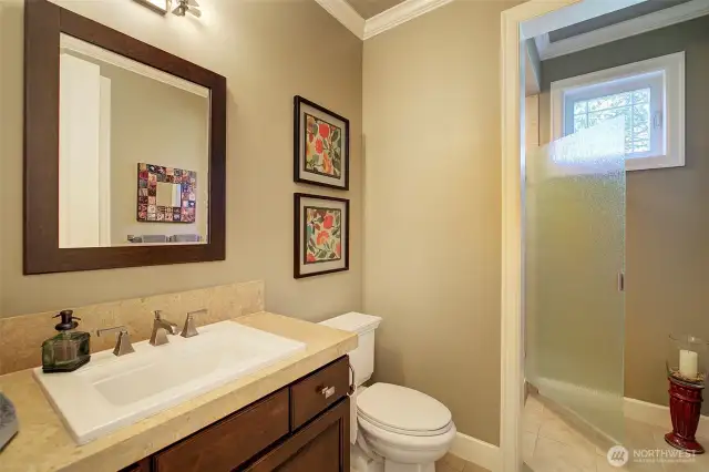 3/4 bath on main