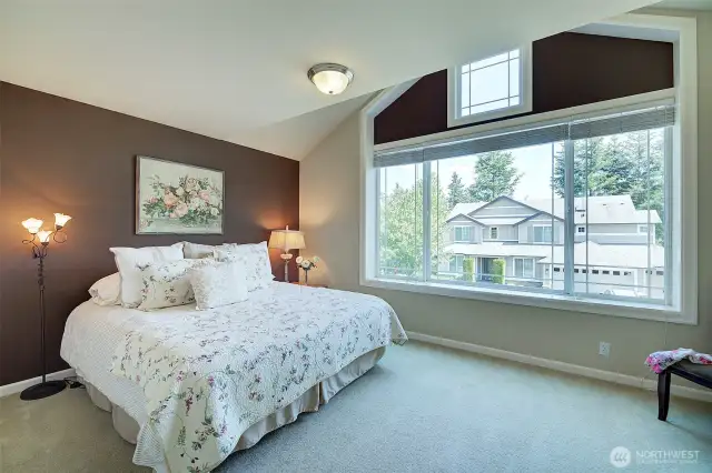 Large secondary bedroom at front of house