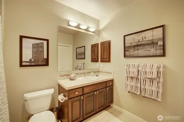 Full bath on lower level