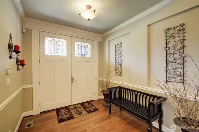 Wide entry hall