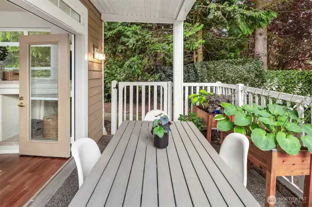 Lots of space for seating on your patio.
