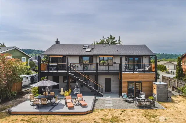 Awesome view of the back of the home.