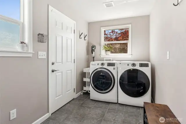 Separate utility room main level.