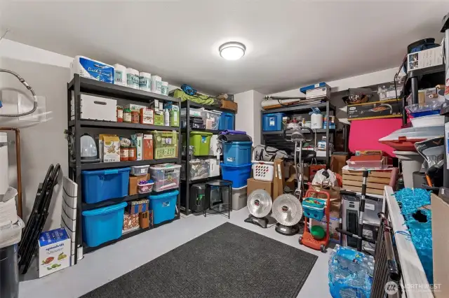 Bonus room down currently used for storage.