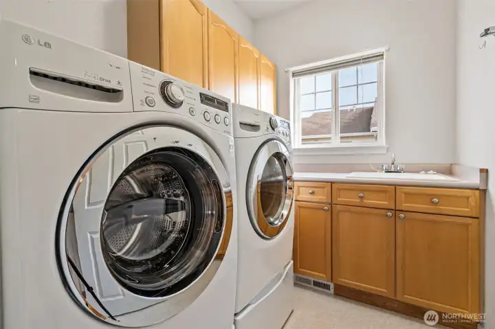 Separate laundry room