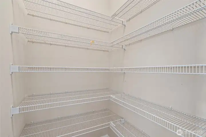 Large pantry space