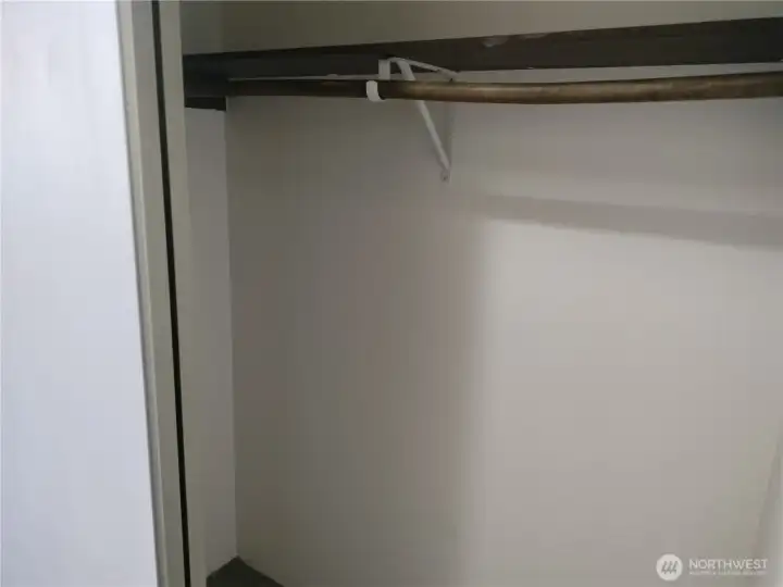 Double master bedroom closets.