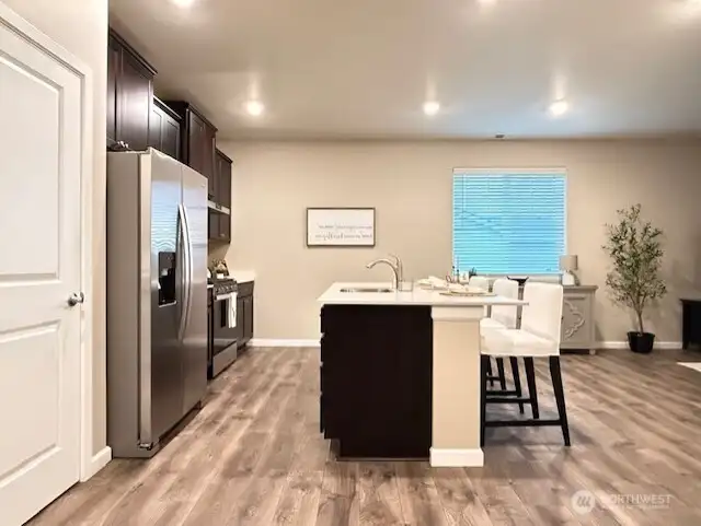 Open concept kitchen